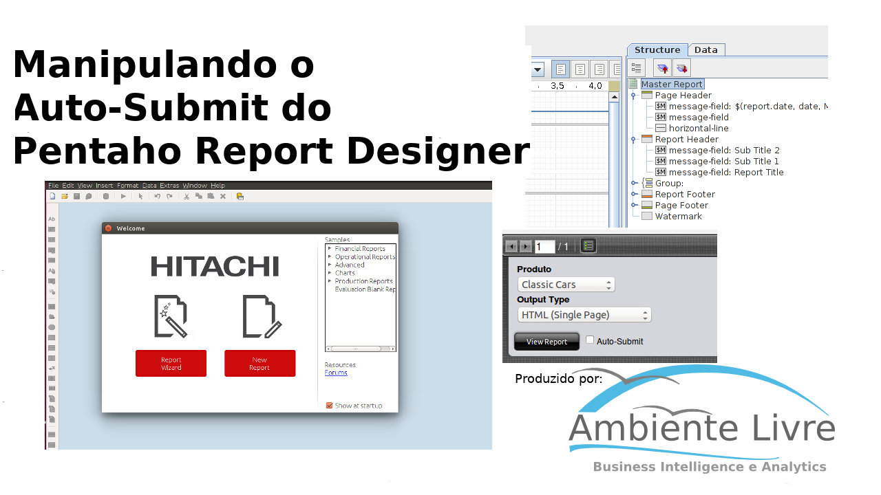Auto-Submit no Pentaho Report Designer
